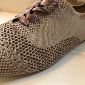 Taupe Knit Flats